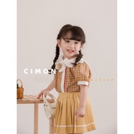 Pleated shirt and skirt Set for girls (size 80>130) SK12
