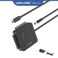 WAVLINK USB C to Dual Bay SATA Adapter External 2.5 3.5 SATA Hard Drive Connector for Files Transfer