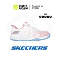 Skechers Slip-Ins GO Viper Court Reload Women Pickleball Shoes (W/LBlue/P) | Women’s Pickleball Shoe