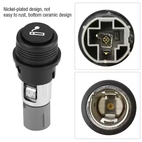 Car Truck Plug Socket Outlet Cigar Lighter 10A 120W 12V 21mm / 0.8in Cigar Lighter Assembly Interior