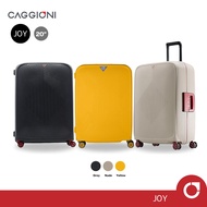 CAGGIONI กระเป๋าเดินทาง รุ่นจอย (Joy) C20021 ขนาด 20 นิ้ว [สีเทา/สีนู้ด/สีเหลือง] วัสดุPP100% 4 ล้อ 