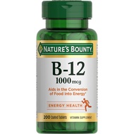 Nature's Bounty Vitamin B12 1000 mcg Supplements, Supports Energy Metabolism, 200 Ct