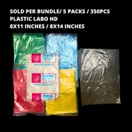 SOLD PER BUNDLE PLASTIC LABO HD 6X12/8X11/8X14 inches / HD PLASTIC BAG for meats fish fruit
