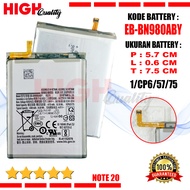Baterai Battery HighQuality For SAMSUNG Galaxy Note 20 & N980 & N980F & EB-BN980ABY