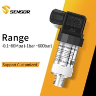 Pemancar Tekanan Udara Minyak Air Bahan Api G1/4 24V 4-20mA 0-10V 0-600bar Pilihan Sensor Pemancar T