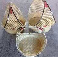 KERANJANG ANYAMAN BUAH / PARCEL / HANTARAN / SESERAHAN / KERANJANG ANYAMAN BAMBU / HUMPERS / PARCEL