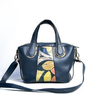 GVN SIZE (S) Original 2-in-1 ecoprint women's leather bag from Dr.leather 2in1 sling bag