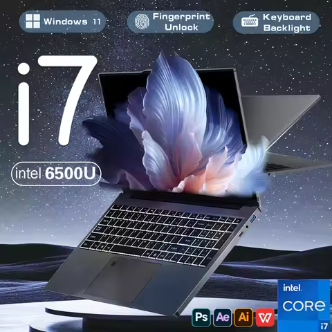Windows 11 Pro 15.6" Ultra Slim Portable i7 Laptop intel Core i7 6500U 16GB DDR4 1TB 2TB SSD Fingerp