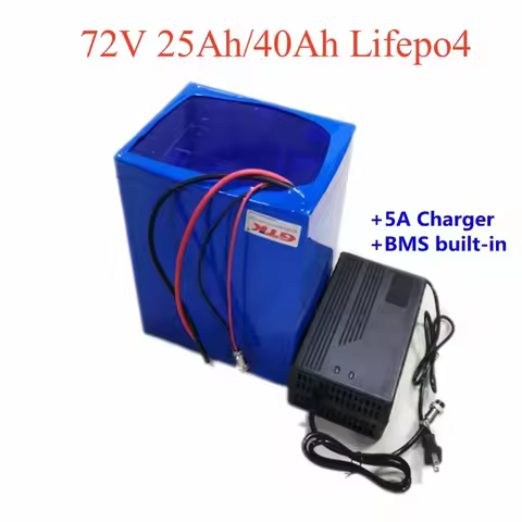 GTK 72V 25Ah 40Ah Lifepo4 Lithium battery BMS 24S for 3000W 5000W 6000W EV Reliable Backup Power Sup