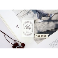 KS Hand-Made Packaging-Portable Soap Sticker [G-01] Packaging Sticker Hand-Made Sticker DIY Sticker 