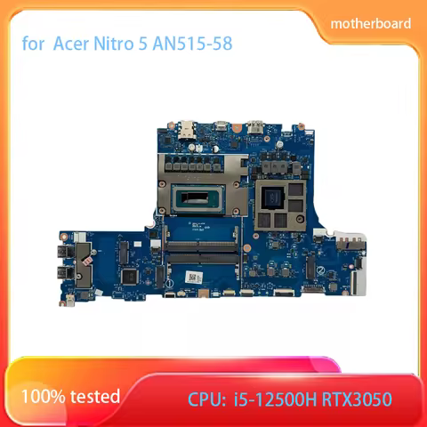 for Acer Nitro 5 AN515-58 Motherboard i5-12500H RTX3050 HH514 LA-L973P NB.QFH11.001