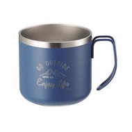 CAPTAIN STAG 不銹鋼馬克杯 350 UE-3433 藍色