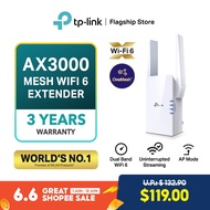 TP-LINK RE705X AX3000 Mesh WiFi 6 Extender Dual Band WiFi 6 Support AP Mode Uninterrupted Streaming 