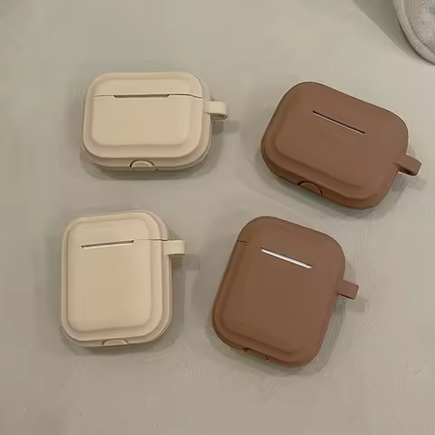 Brown Khaki Trendy case for airpods pro Case wireless bluetooth charging cover for airpods 3 1 2 cas