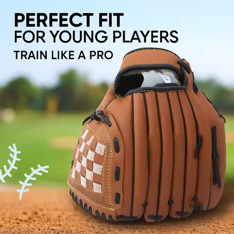 BG Outdoor camping sport Baseball Gloves Softball Practice Equipment Size 9.5 Left Hand For Kids/Adu