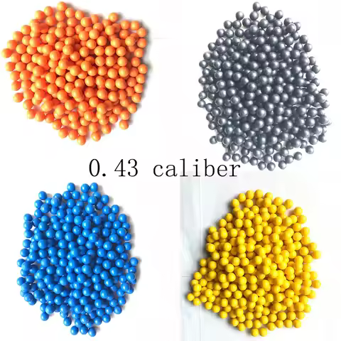 0.43 Caliber Paintball Recycled Balls .43cal Indoor Training, Outdoor Defense, Protecting Homeland P