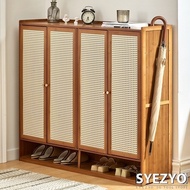 Syzzyo Shoe Cabinet Simple Bamboo Dustproof Breathable Shoe Rack Home Shoe Rack Clothes Storage Shelf SY083