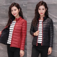 ZZOOI NewBang 4XL Double Side Down Jacket Women Ultra Light Down Jacket Women Feather Windbreaker Re