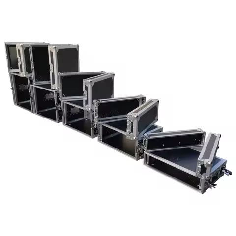 19 24 Inch Depth 1U 2U 3U 4U 5U 6U 7U 8U Space Amp Rack Mount ATA Flight Case