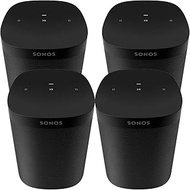 Sonos Four Room Set One SL - The Powerful Microphone-Free Speaker for Music and More - Black