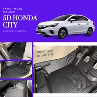 Premium 5D Carbon Honda City Car Carpet Waterproof High Quality