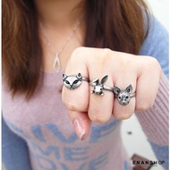 Playful Animal Ring Korean Fashion Adjustable Circumference Evil South Delivery Store [0301C]