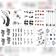 Temporary Tattoo Tatto Temporary Tattoo Code F(1) 11-20 (W=10cm L=6cm)
