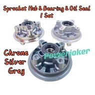 LC135 LC135-4S LC 135 4 Speed Chrome & Grey(Sprocket Hub Rumah Spoket Clutch Hub & Getah Oil Seal & 