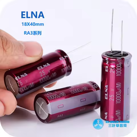 2024 ELNA RA3 Series 25V10000UF 18X40MM Audio Electrolytic Capacitor 10000UF25V 10000UF25V 18*40mm 1