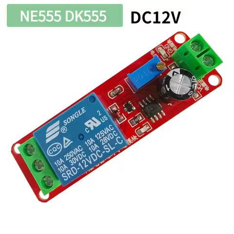 NE555 DK555 Timer Switch Adjustable Disconnect Module DC12V Time delay relay Module DC 12V Delay rel