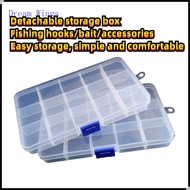 【Stock】fishing box Removable Lattice fishing Lure box fishing accessories box fishing hook Box fishi