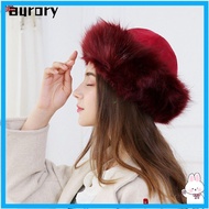 AURORY Faux Fur Hat Russian Cossack Fashion Women Plush Hat