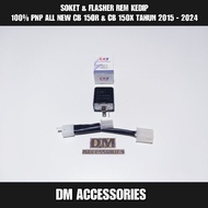 ALL NEW CB 150R LED & CB 150X FLASHING BRAKE LIGHT SOCKET & FLASHER 2015 - 2025