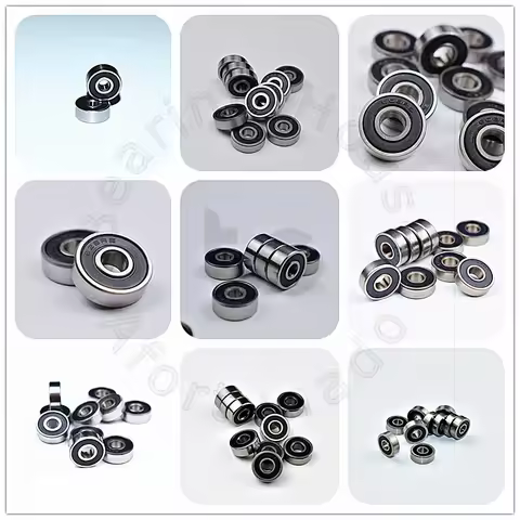 Rubber sealing 10 piece Bearing Multiple sizes chrome steel 604RS 605RS 606RS 607RS 608RS 623RS 624R