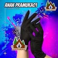 HITAM Plain black gloves / black paskibra gloves