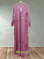 Geka Collection - Gamis NAZUMI POLO LINEN Dress Muslim Panjang