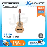 Fernando CG100 18 Fret 6 Nylon String Classical Acoustic Guitar w/ 34-Inch 2/4 Size | JG Superstore