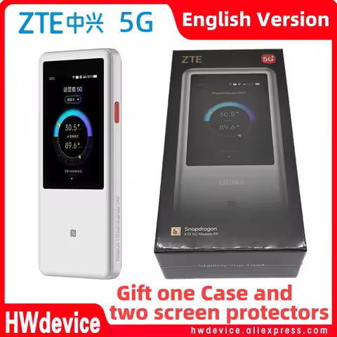 English Version New ZTE U60 Pro MU5250 5G Pocket WiFi Router 5G-A Qualcomm SDX75 Unlocked 5G MiFi Lo