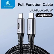 Hagibis USB 4 Cable 40Gbps USB C to USB C Cable 240W 8K@60Hz