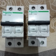 #Produk Quality Mcb Ic60N 2P 63A Schneider Original