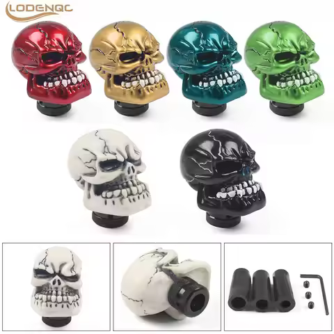 Car Modification Skull Universal Gear Shift Knob Sport Lever Gear Stick For Manual Transmission Head