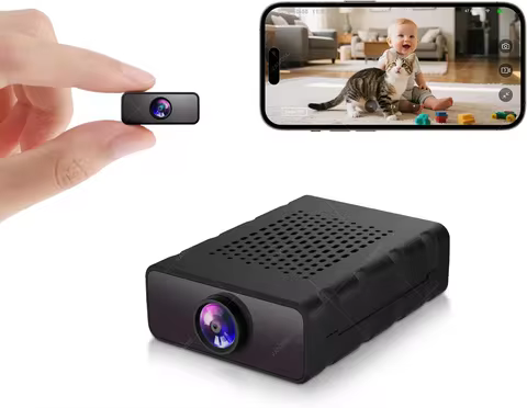 4K Mini Nanny Cam Cloud &SD Storage Auto Night Vision Security Camera WiFi IP Cam No WiFi Recording 