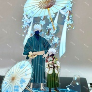 NARUTO Flower Umbrella Acrylic Stand Hatake Kakashi Figure Display Anime Goods Collection Desk Decor