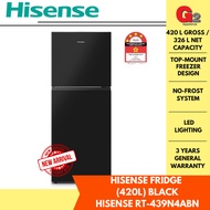 HISENSE 2 Door Inverter Fridge 420L RT-439N4ABN [READY STOCK]-HISENSE WARRANTY MALAYSIA