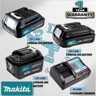 MAKITA BL1016 / BL1021 / BL1041 / DC10WD / DC10SB 12Vmax CXT Lithium-ion 1.5Ah / 2.0Ah / 4.0Ah Batte