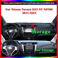For Nissan Navara D23 ST NP300 2015 ~ 2025 Car-Styling Dashmat Dashboard Cover Instrument Panel Insu