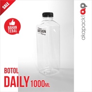 Daily 1000ml Bottle Square Bottle/ 1000ml 44gram Square Bottle/