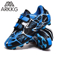 Kids Boys Firm Ground Cleats Turf Football Soccer Shoes Professional Spikes Athletic Outdoor Trainni
