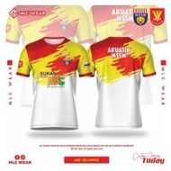 Selangor Mssm Mssm Sportswear BY TRUSTED SHARKS Microfiber T-shirt Sublimation Knitted Men's and Wom