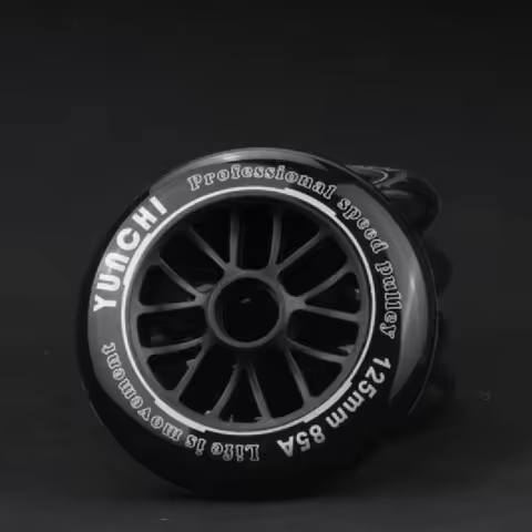 2 Pcs/lot 85A 125mm black inline speed skates wheel and scooter wheel, good elasticity and grip usin